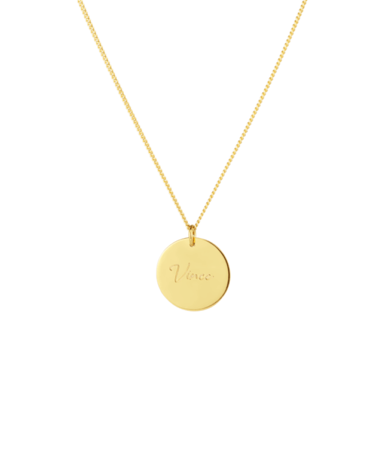 Geburtsname Münze Kette Gold