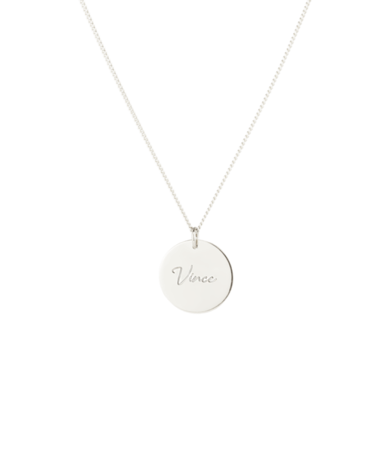 Birth Name Coin Necklace