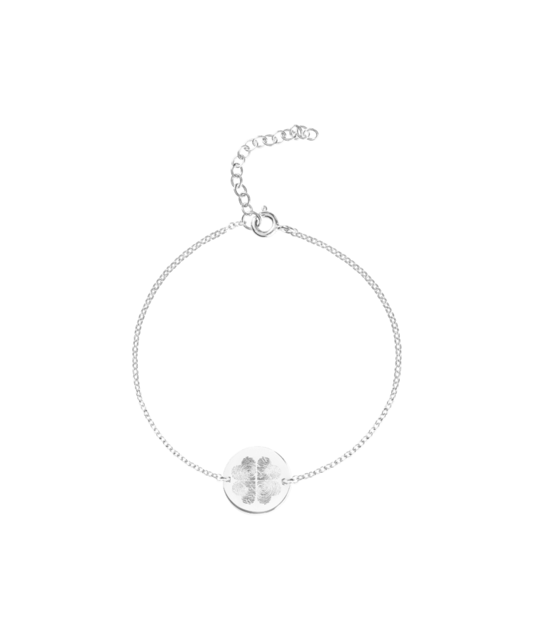 Family Fingerprint Coin Armband