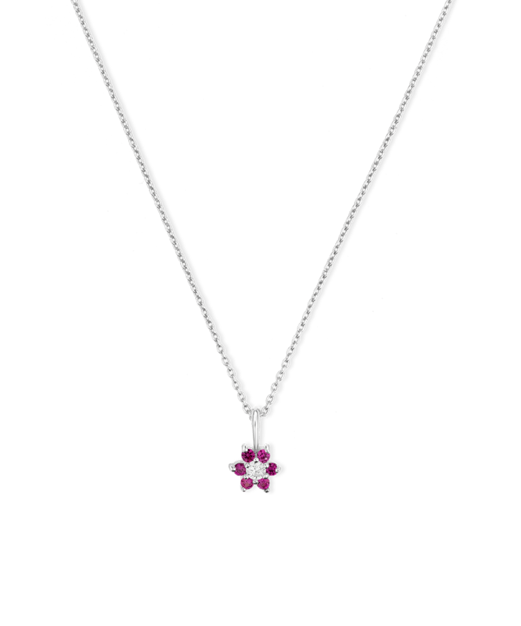 Flora Flower Birthstone Necklace