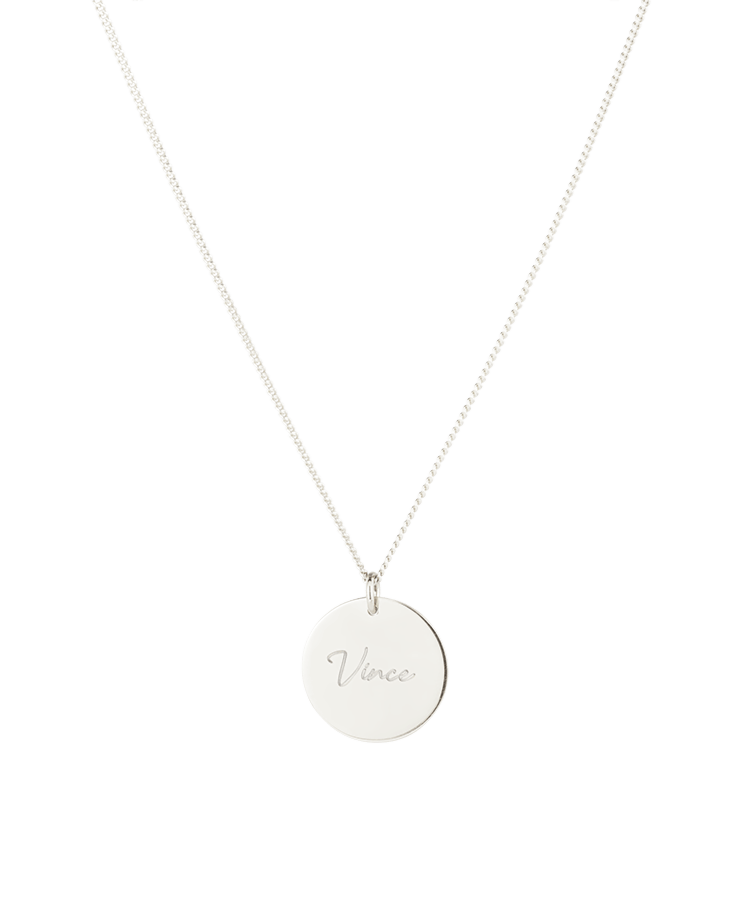 Birth Name Coin Necklace