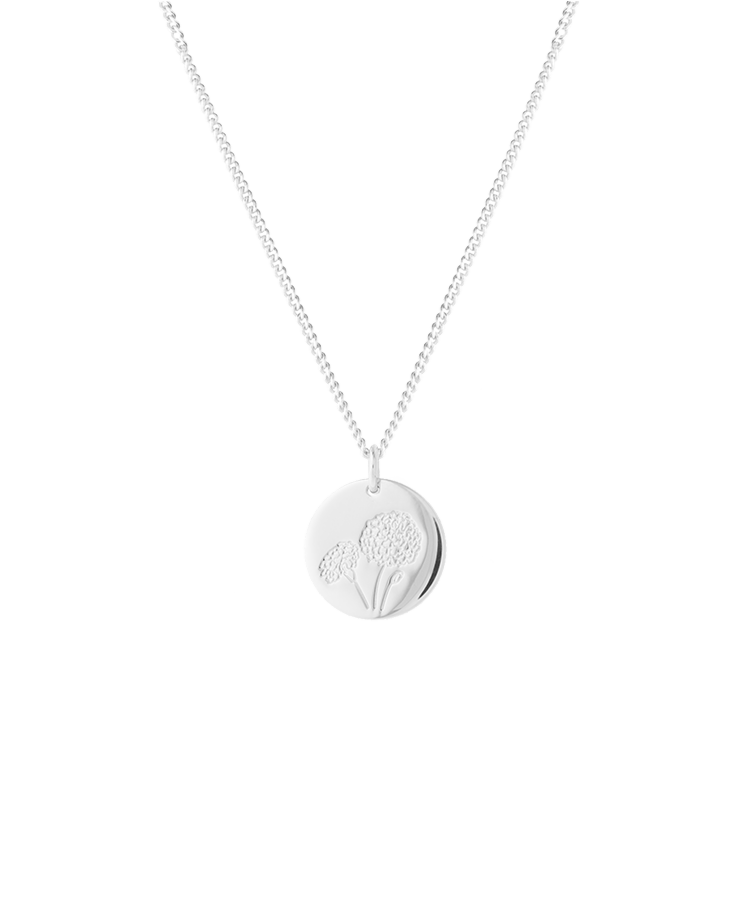 Birthflower Coin Ketting