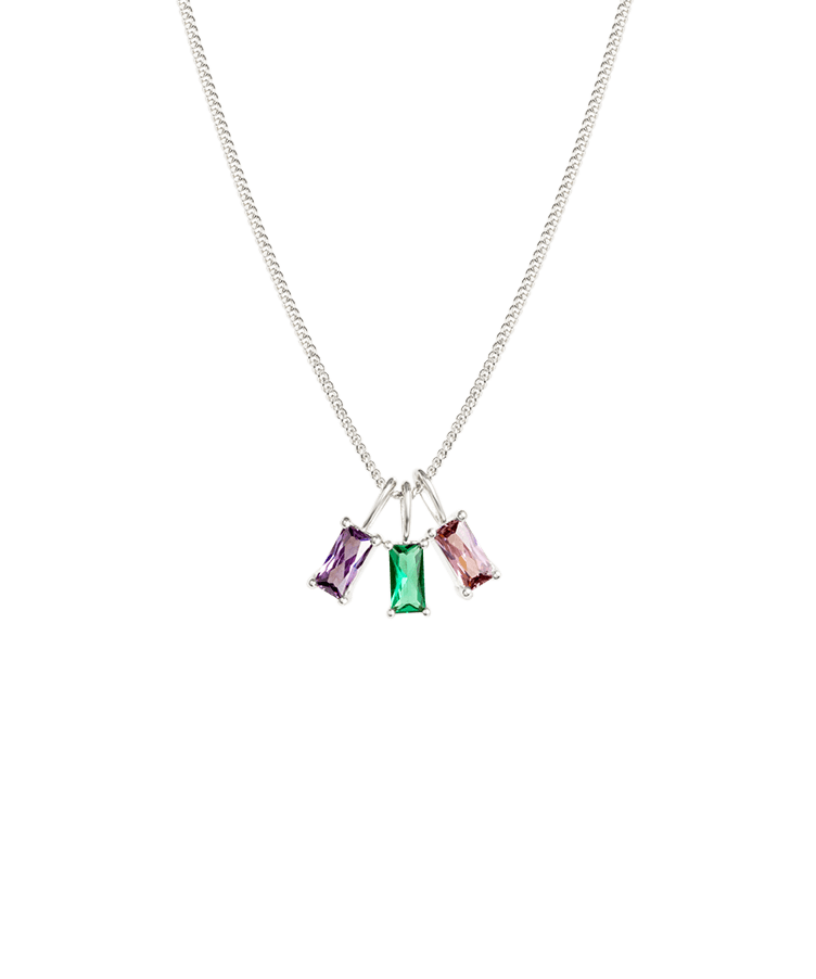 Birthstone Baguette Ketting