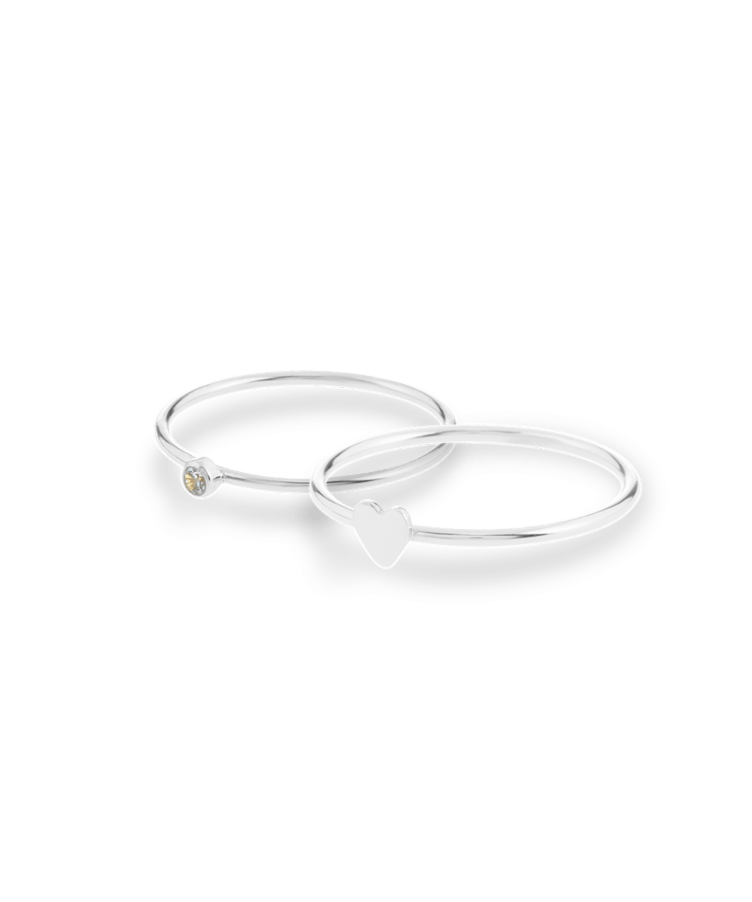  Birthstone & Heart Set 