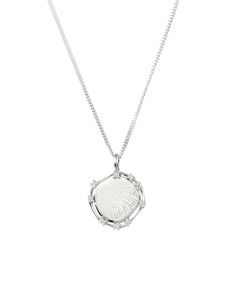 Brilliance Fingerprint Coin Ketting