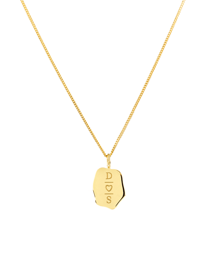 Chunky Curve Coin Necklace