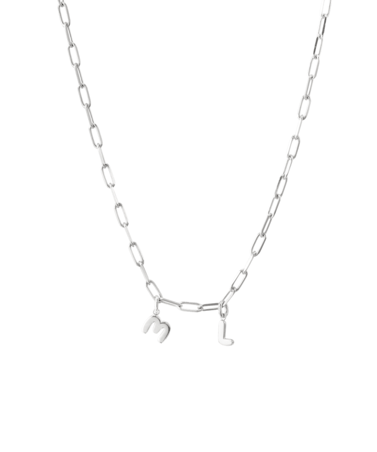Chunky Letter Chain Necklace