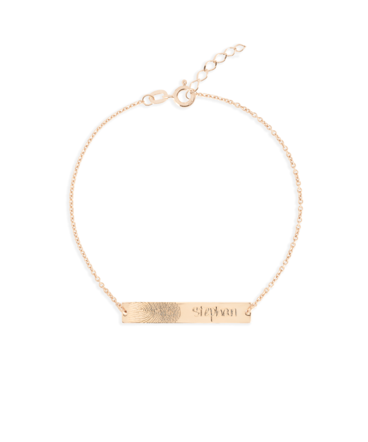 Fingerprint Bar Bracelet Deluxe