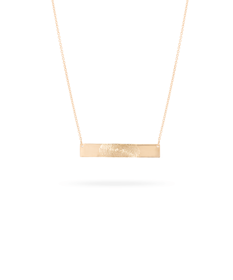 Fingerprint Bar Ketting