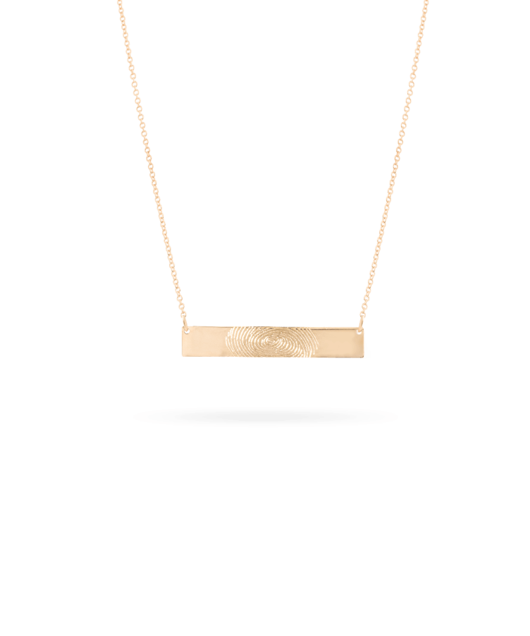 Fingerprint Bar Ketting Deluxe