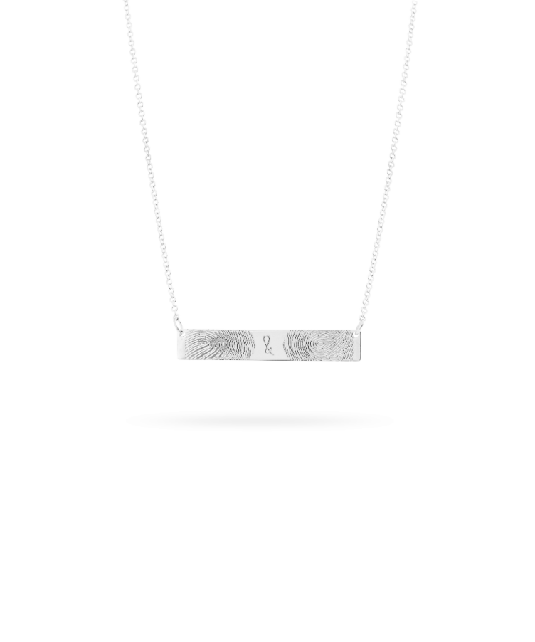 Fingerprint Bar Necklace