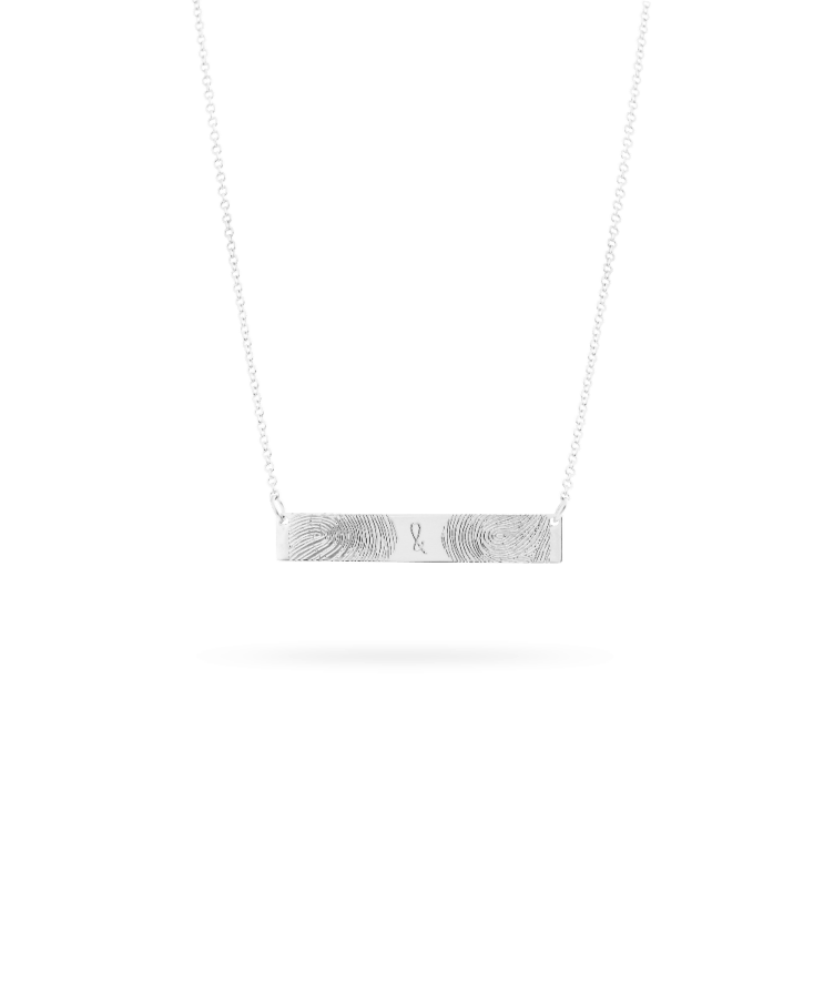 Fingerprint Bar Ketting Deluxe