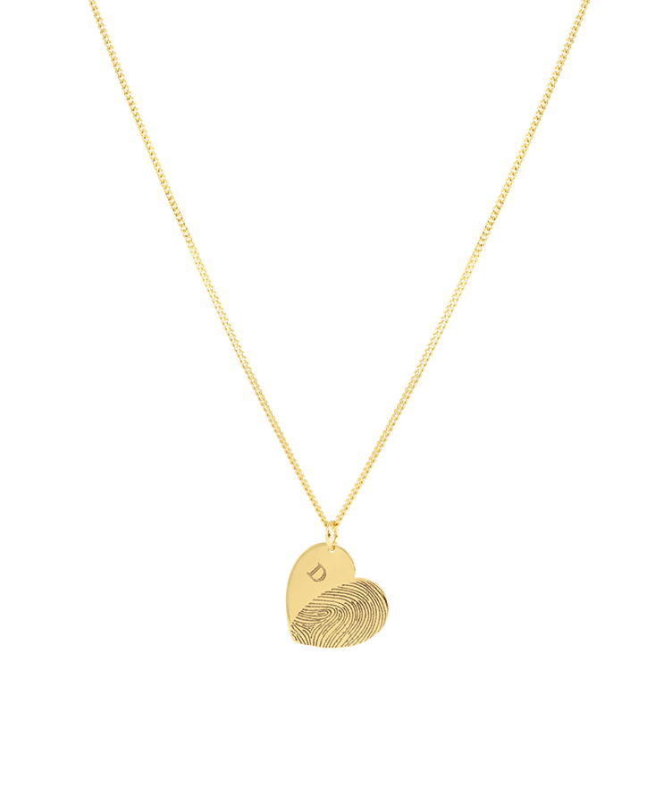 Fingerprint Heart Ketting
