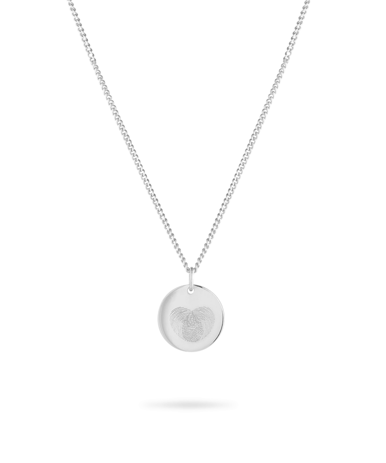 Fingerprint Coin Ketting