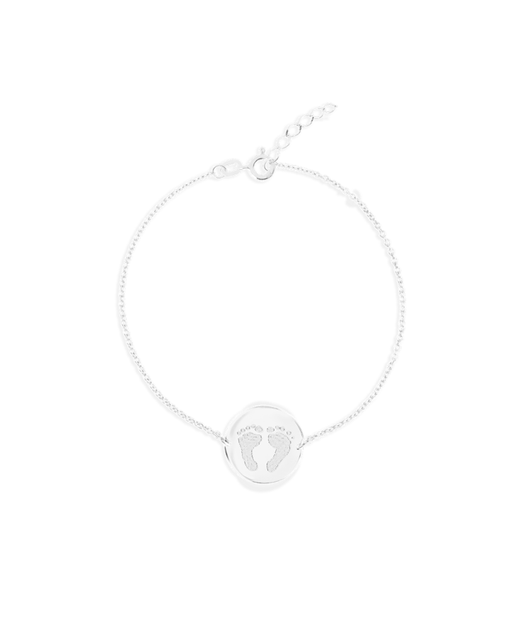 Hand- or Footprint Coin Bracelet