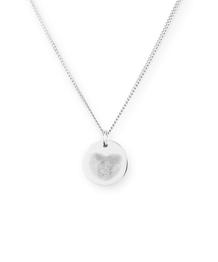 Kinder Fingerabdruck Münze Kette