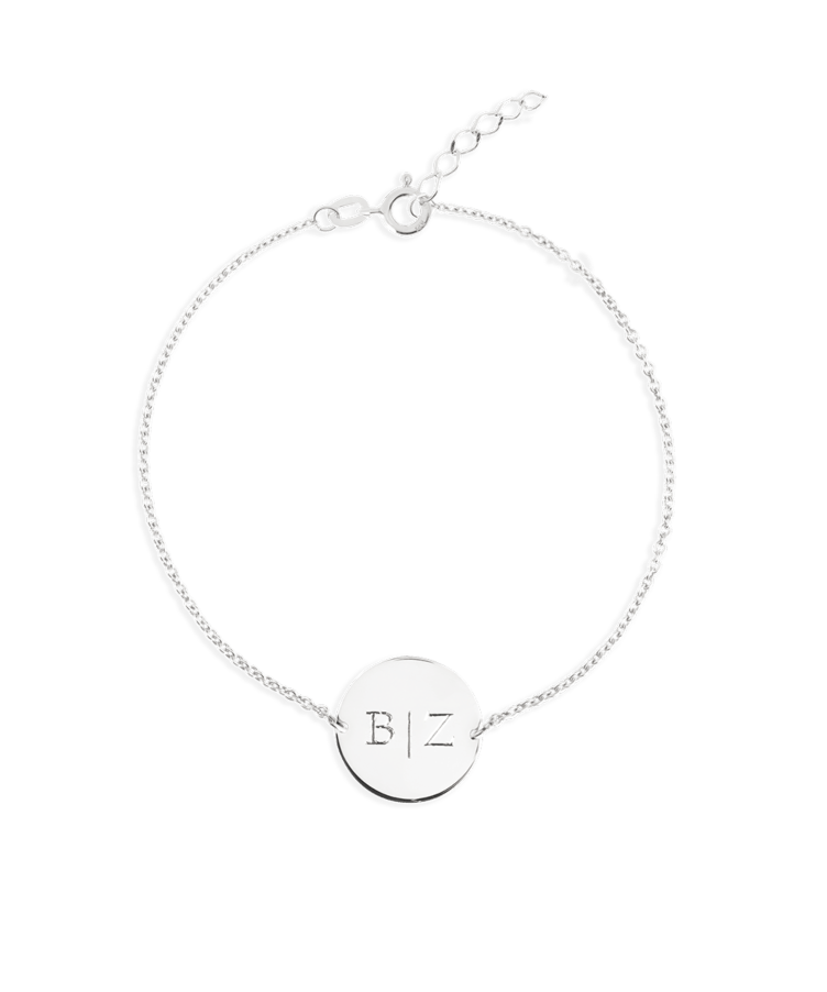 Initial Coin Bracelet 