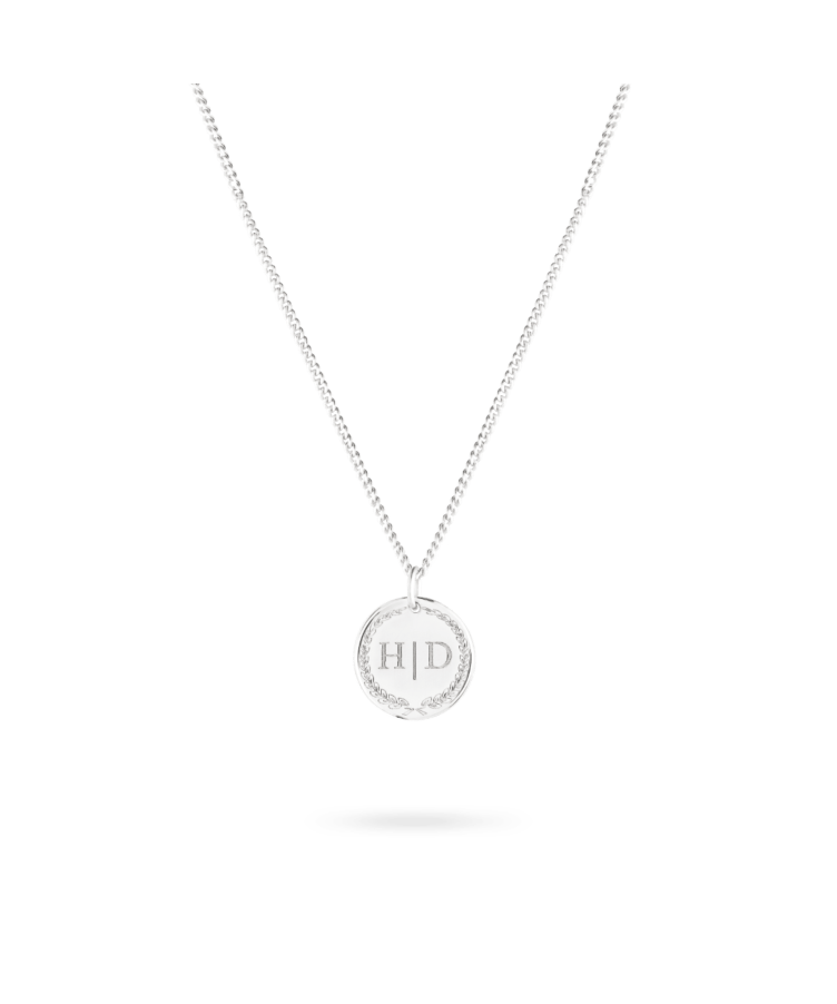 Initial Coin Necklace Deluxe