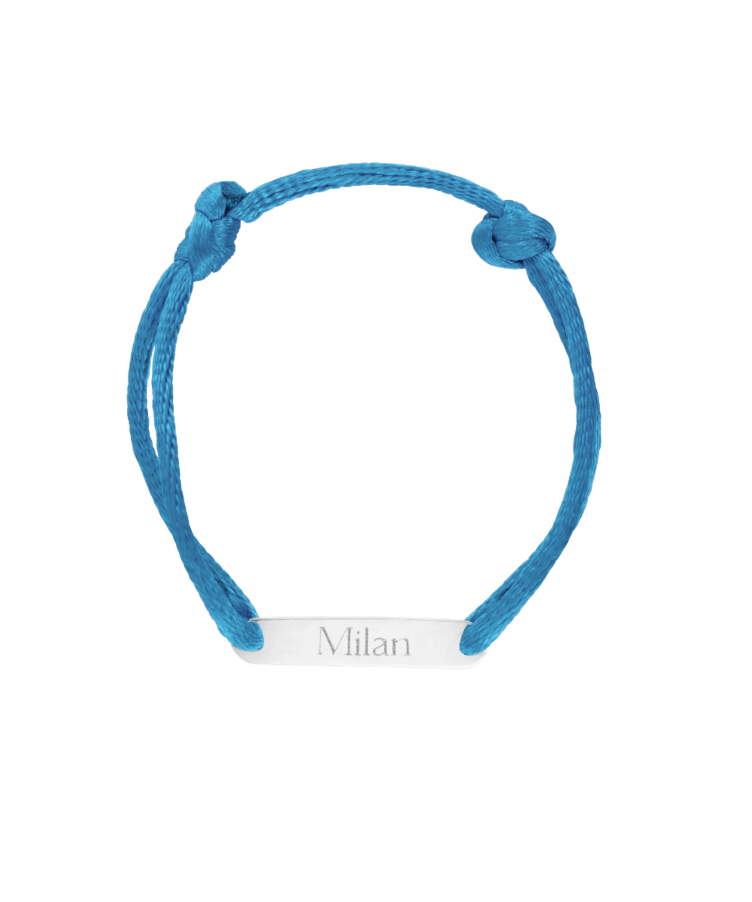 Kids Bobby Bar Text Bracelet