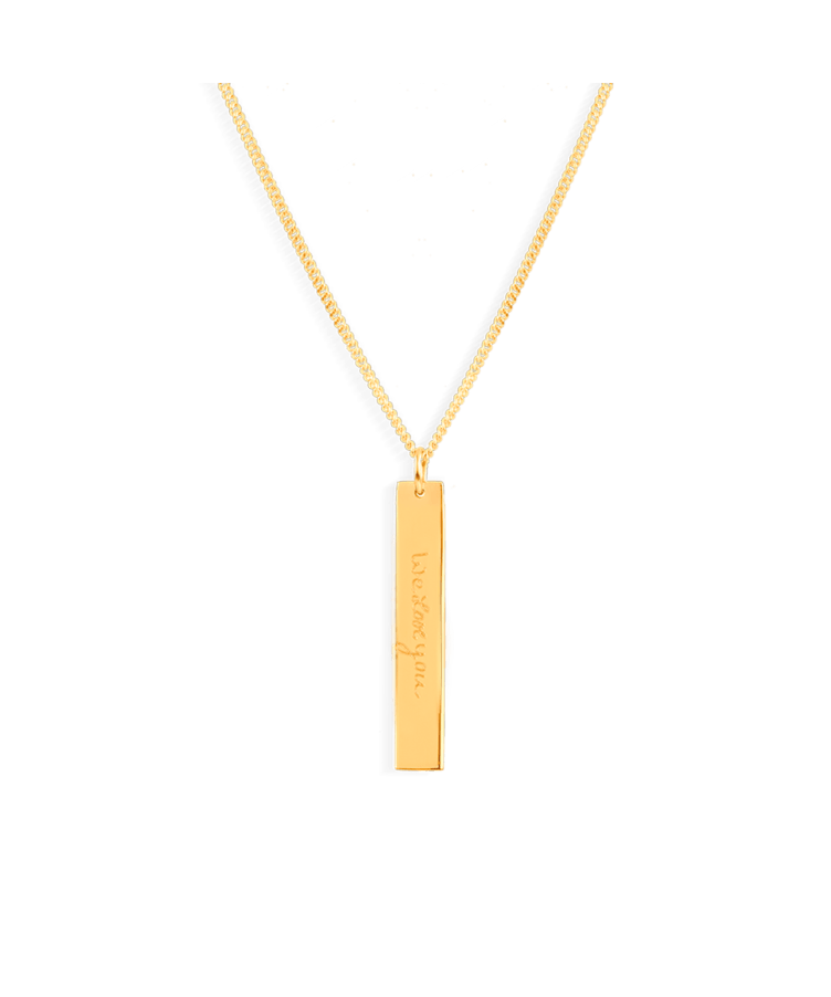 Men Bar Signature Necklace