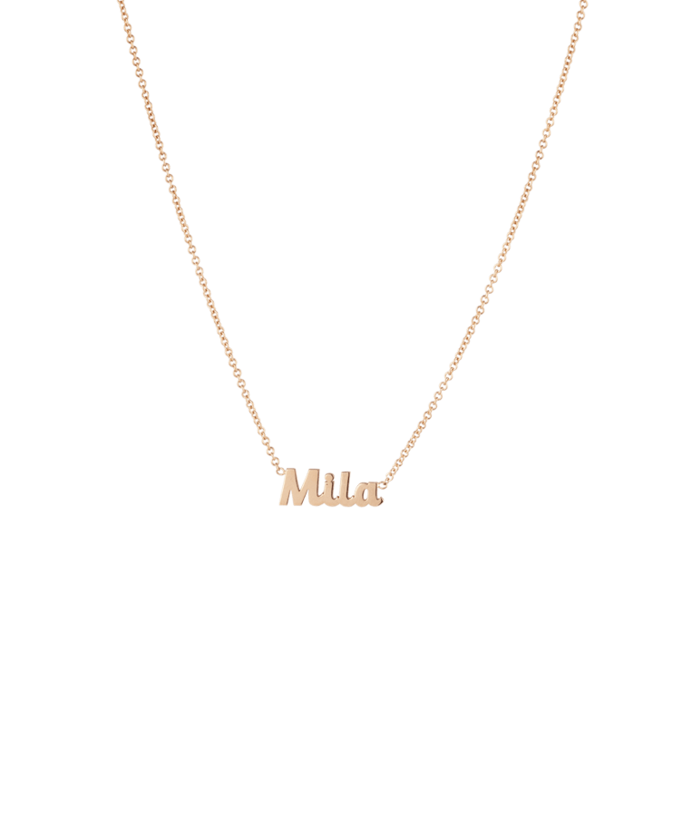 Name Birthstone Necklace Deluxe