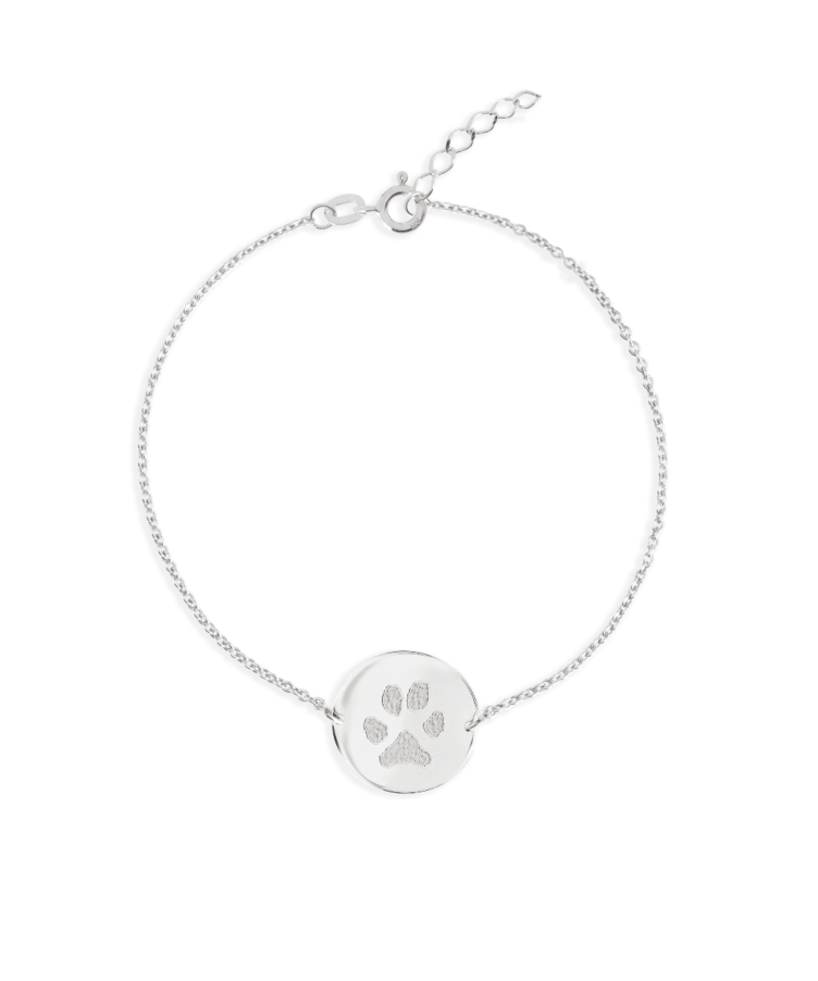 Paw Print Coin Bracelet