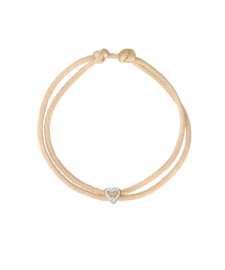 Lizzy Letter Satin Cord Bracelet