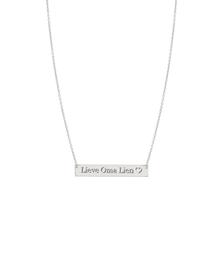 Tell A Secret Bar Necklace